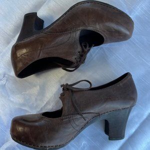 Dansko RORY Vintage x Modern Full Grain Leather LACE UP PUMPS 40 EU / 9.5 US